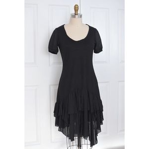 Ruffle Hem T-shirt Dress